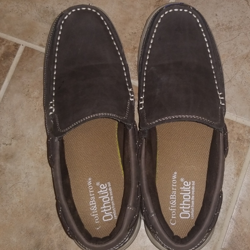 Mens brown boat shoes dress shoes size 8